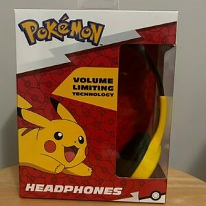 Pokemon Pikachu Yellow and Red Headphones